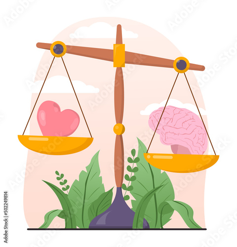 Rationalism set. Logical and structural thinking. Mind behavior