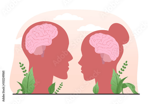 Rationalism set. Logical and structural thinking. Mind behavior
