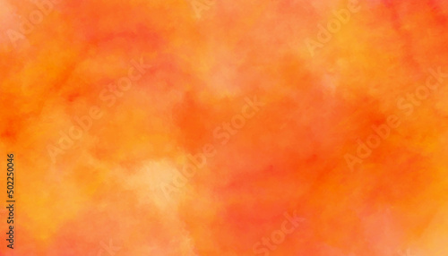 Abstract grunge painted yellow or orange background, stylist grunge blurry yellow or orange watercolor background texture with space for your text and any design.