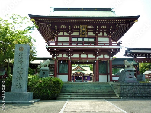 篠崎八幡神社の門
