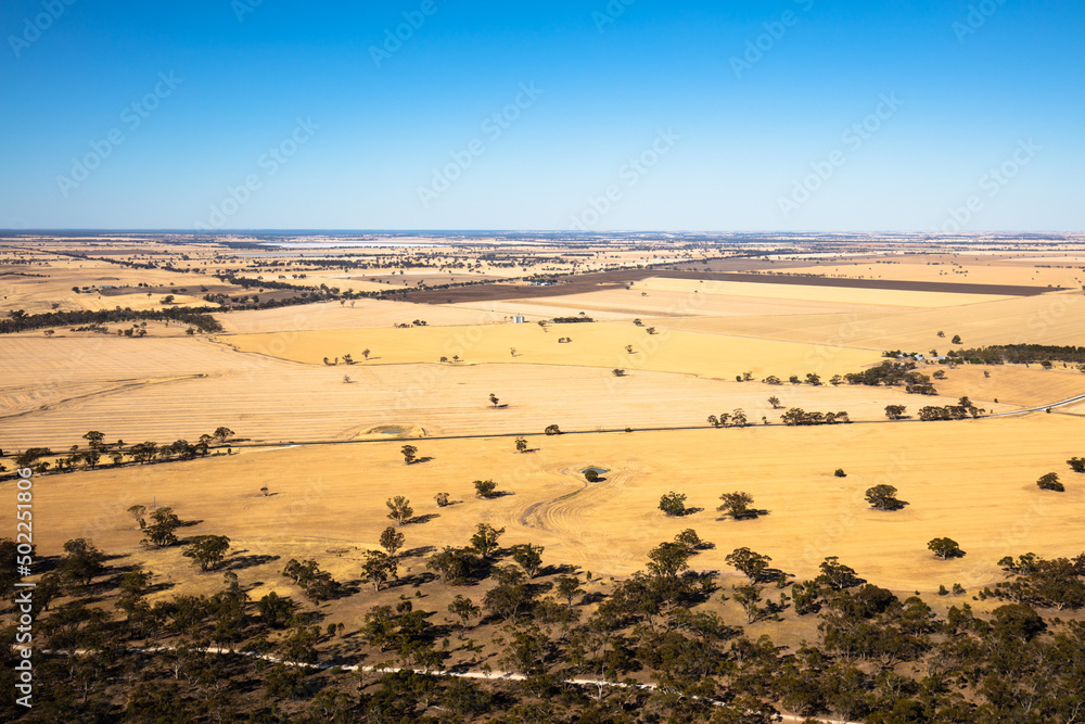 Scenic view across the Wimmera area of Western Victoria Scenic view across the Wimmera area of Western Victoria