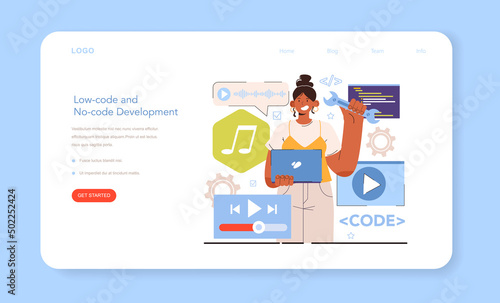 Diverse women in AI and STEM concept. Female multimedia programmer