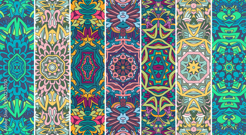 Ethnic tribal geometric banner collection