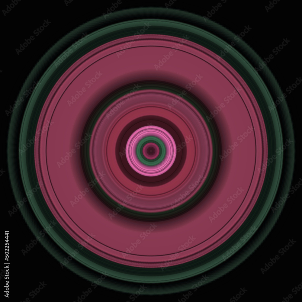 Obraz premium seamless pink circle pattern creative ornamental design dark background 