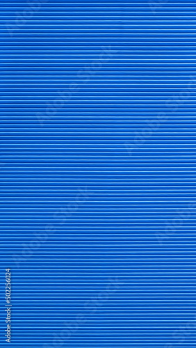 Abstract vertical background with many parallel horizontal lines in various tints of blue, ratio 16 to 9