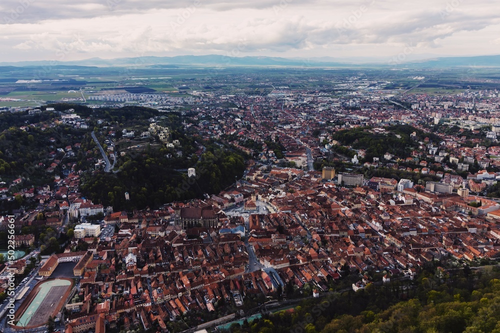 Obraz premium aerial view of the city