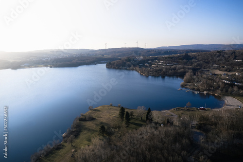 Blick von oben auf den Bostalsee © Oliver