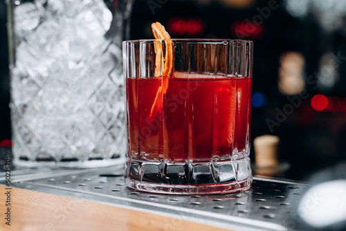 Fotografiet Homemade cocktail on Red Boulevard