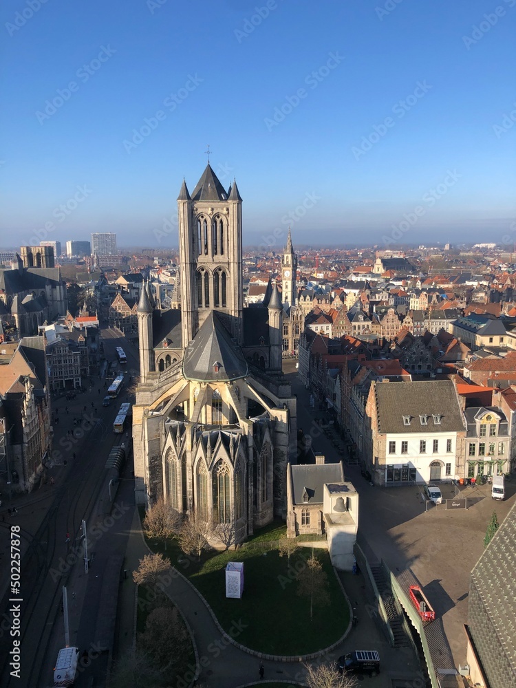 Fototapeta premium saint cathedral Gent Belgium