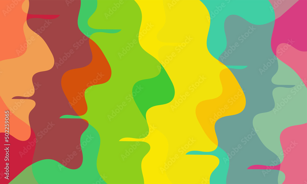 colorful face art background illustration with creative and abstract texture pattern colorful face art background illustration with creative and abstract texture pattern
