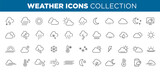 Collection weather web icons 