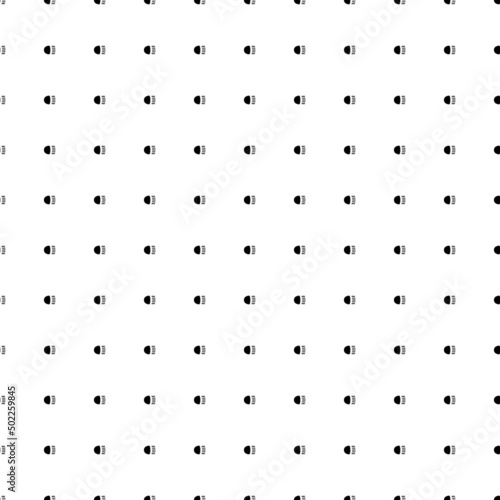 Square seamless background pattern from geometric shapes. The pattern is evenly filled with small black headlight symbols. Vector illustration on white background