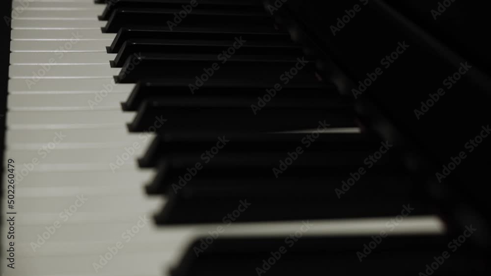 Black and white keys on the piano Black and white keys on the piano