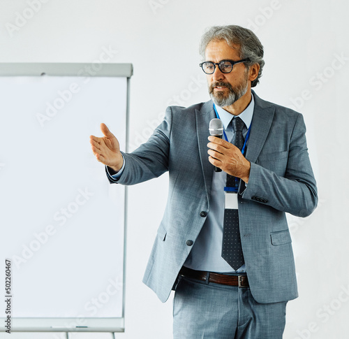 Принти на полотні business meeting conference presentation businessman man office seminar corporat