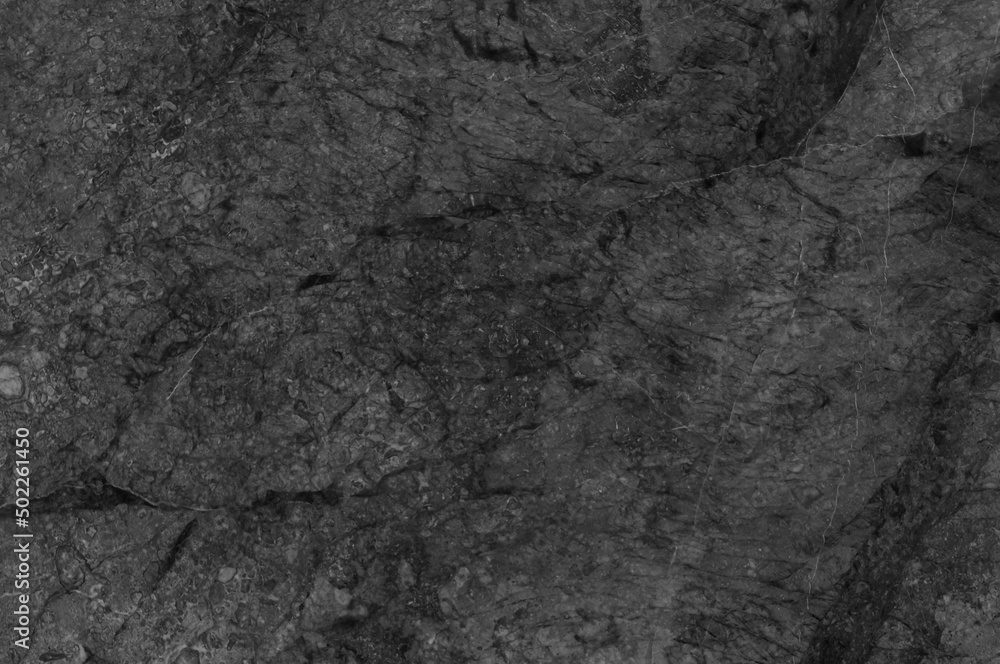 Fototapeta premium Black or Grey marble stone background. Dark Grey marble,quartz texture backdrop. Wall and panel marble natural pattern for architecture and interior design or abstract background..