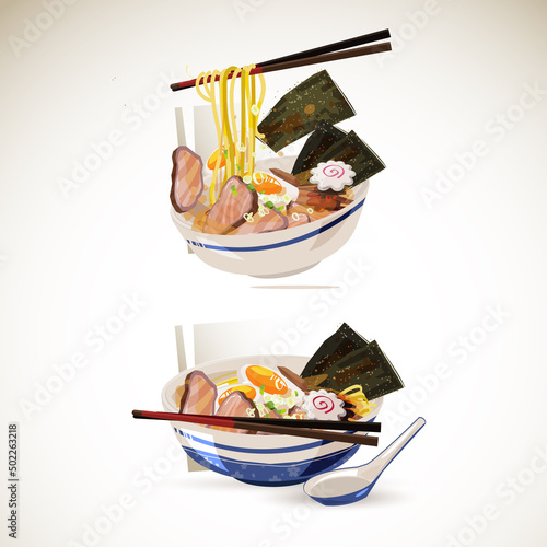 Ramen. Japanese noodle