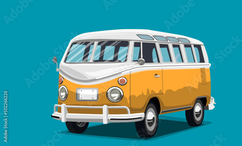 Van Illustration. Vector