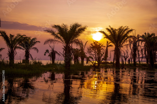 sunset on the lake © Lutumba
