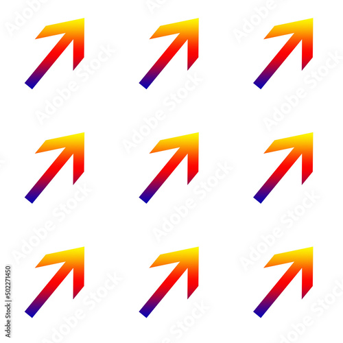 Rainbow arrows