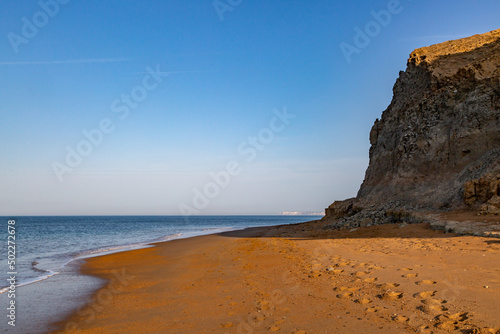 Whale Chine Beach on the Isle of Wight, with Morning Light