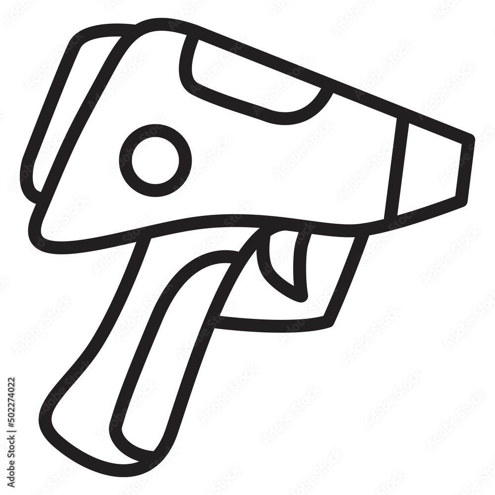 laser gun.Laser pistol.Toy weapons.Cartoon gun .Outline vector illustration.Isolated on white background. laser gun.Laser pistol.Toy weapons.Cartoon gun .Outline vector illustration.Isolated on white background.