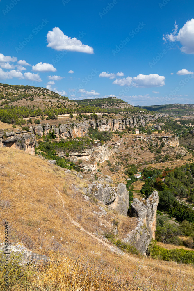 Huecar river canyon, in the immediate vicinity of the city of Cuenca. Community of Castilla la Mancha. Spain