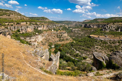 Huecar river canyon, in the immediate vicinity of the city of Cuenca. Community of Castilla la Mancha. Spain photo