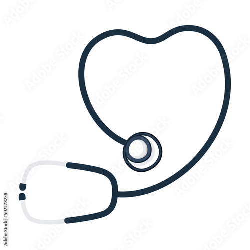 medical black stethoscope