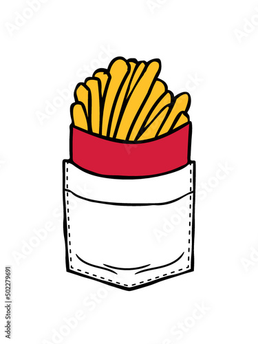 Brusttasche Pommes Frites 