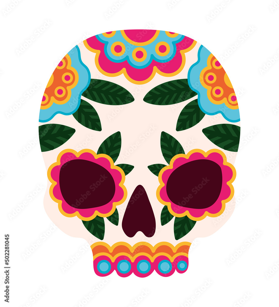Fototapeta premium decorative skull design
