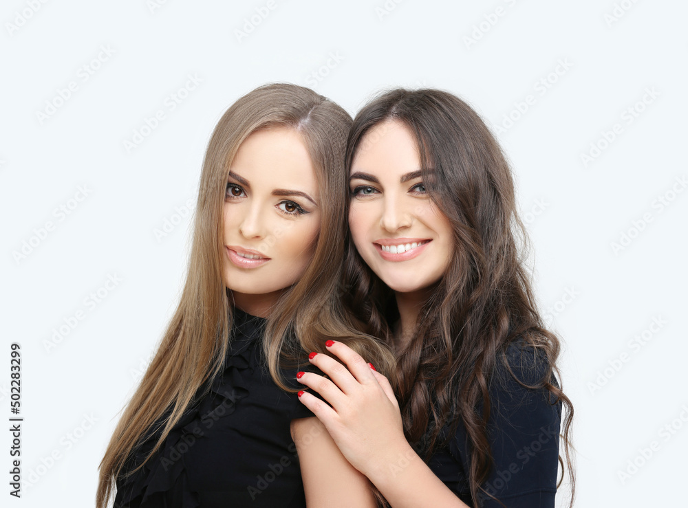 Beauty portrait of a young girls. Fresh Clean Skin Beauty portrait of a young girls. Fresh Clean Skin