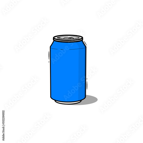 Soda can blue photo