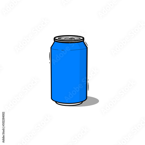 Soda can blue
