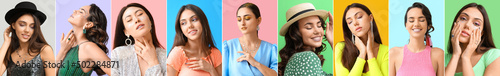 Set of beautiful fashionabl...