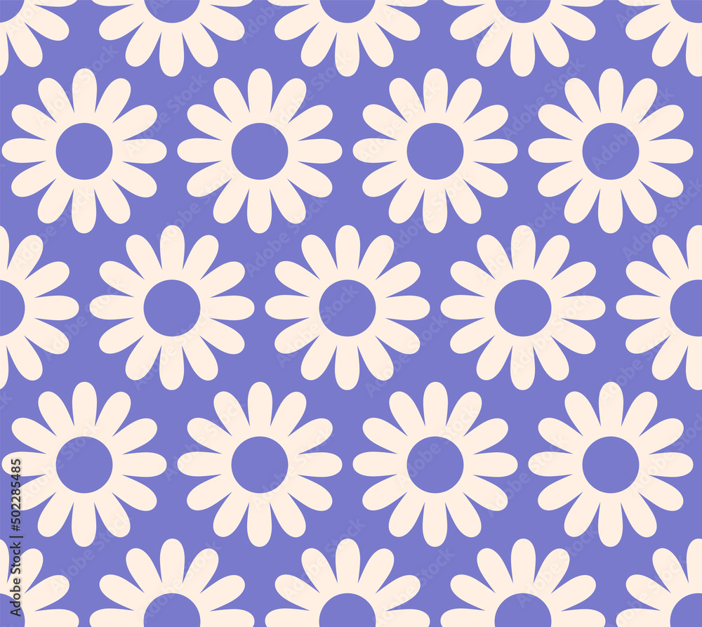 Cute cartoon groovy seamless pattern. 70s retro nostalgic textile design. Vintage geometric flowers 60s hippie style background. Floral checkerboard grid funny print. Cute cartoon groovy seamless pattern. 70s retro nostalgic textile design. Vintage geometric flowers 60s hippie style background. Floral checkerboard grid funny print.