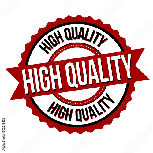 High quality label or sticker
