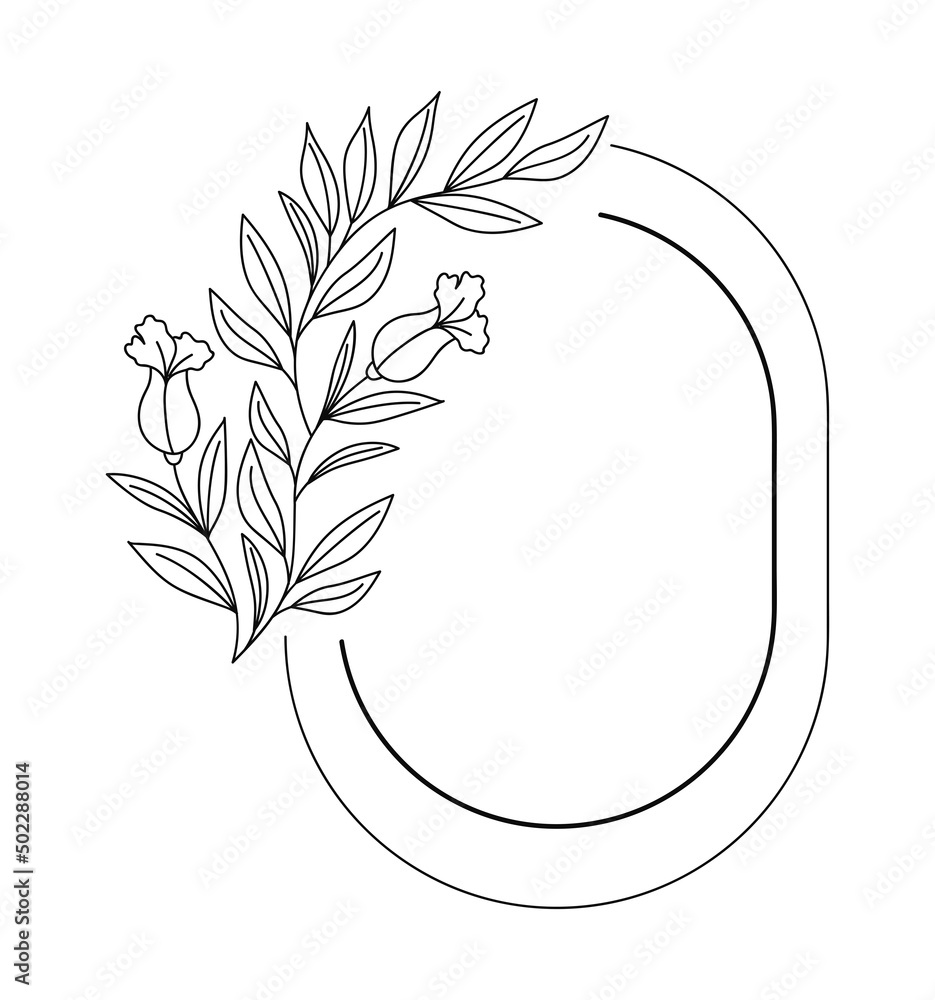 Naklejka premium classical circle frame design