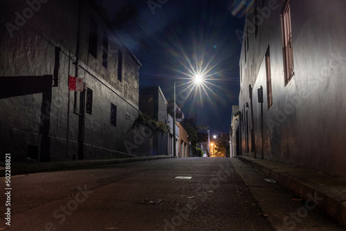 old alley at night