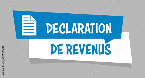 Logo déclaration de revenus.