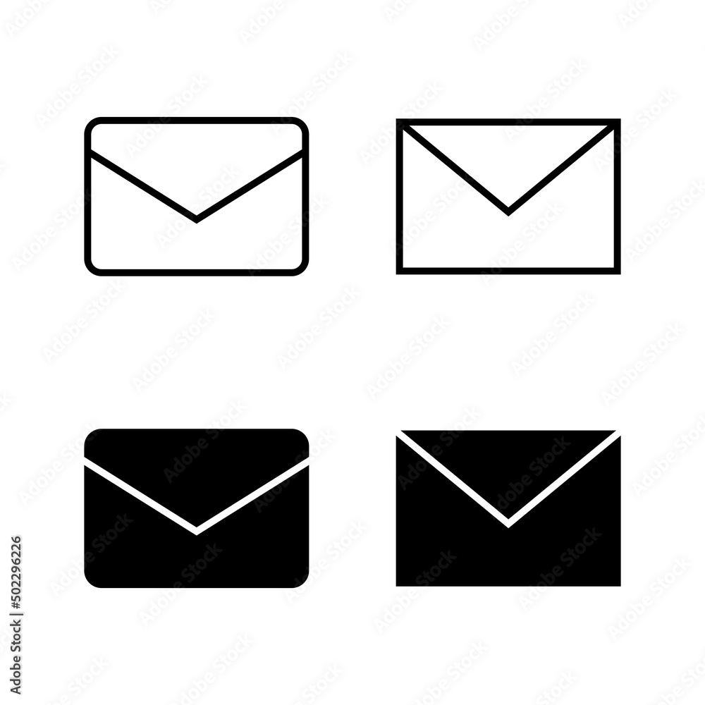 Mail icons vector. email sign and symbol. E-mail icon. Envelope icon Mail icons vector. email sign and symbol. E-mail icon. Envelope icon