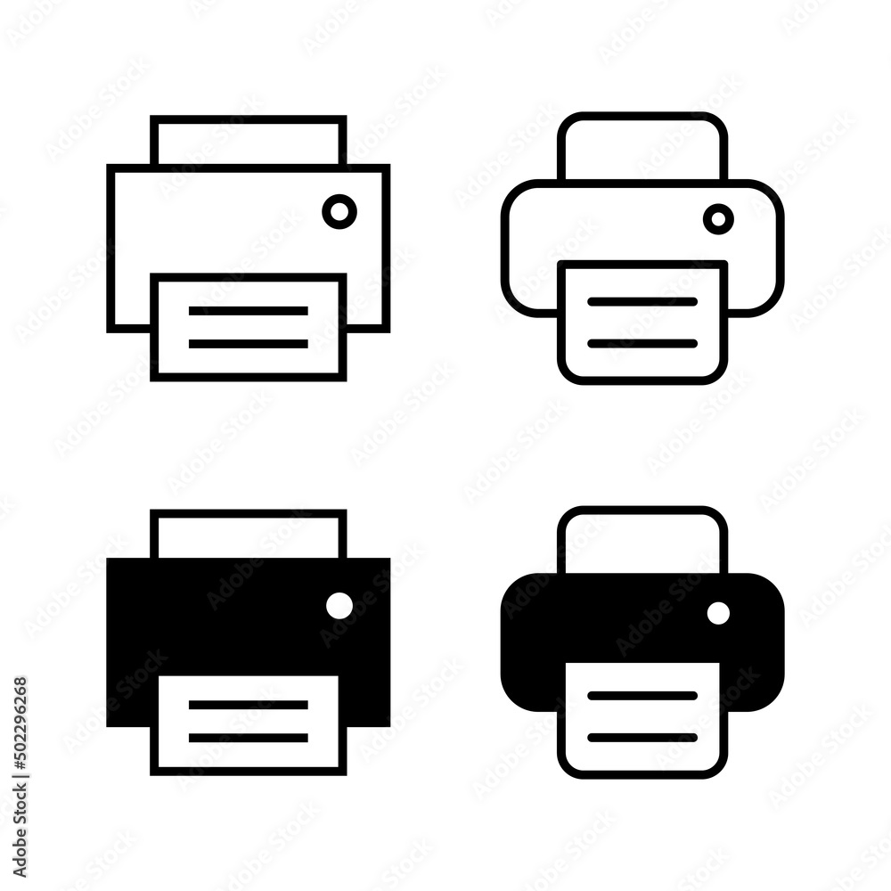 Print icons vector. printer sign and symbol Print icons vector. printer sign and symbol