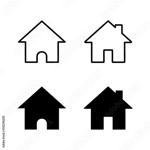 House icons vector. Home sign and symbol