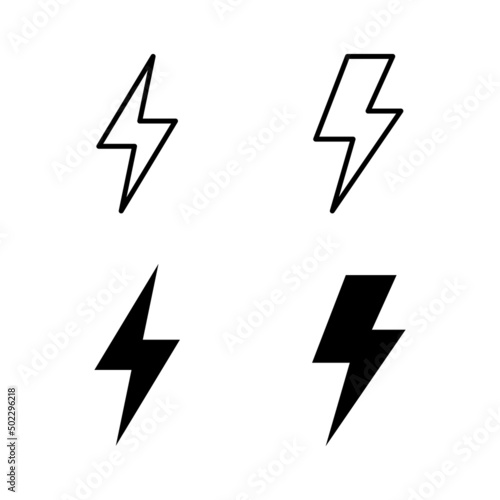 Free Download Lightning icons vector. electric sign and symbol. power icon. energy sign - GFXLoad
