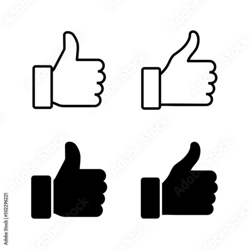 Like Like icons vector. Thumbs up sign and symbol. Hand likeicons vector. Thumbs up sign and symbol. Hand like