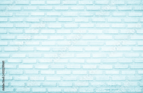Blue brick wall background. Vintage texture of antique brickwork.
