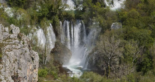 Manojlovački buk waterfall in Krka National Park, Croatia photo