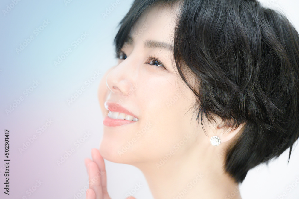 Asian Female Image of Beauty Gradient Series Asian Female Image of Beauty Gradient Series