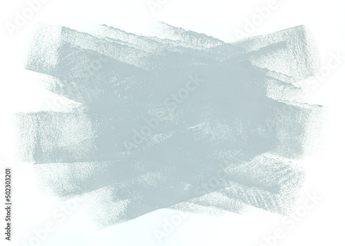 paint roller abstract strokes on white background in grey color