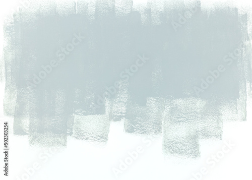 strokes of gray paint roller on white wall. home renovation concept.