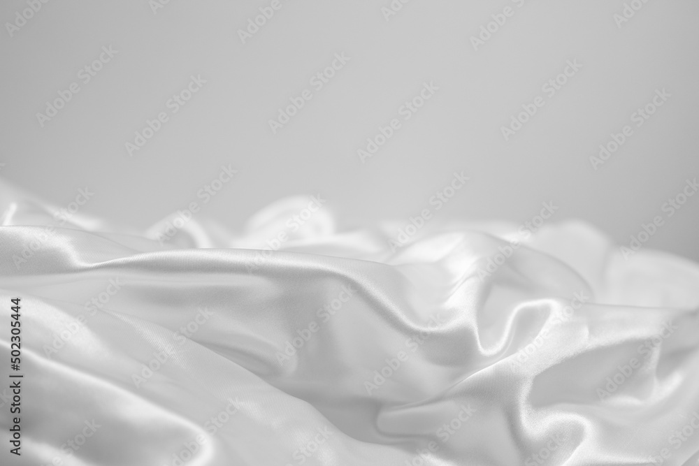 Shiny linen surface. Fabric background. Softness of the fabric. Shiny linen surface. Fabric background. Softness of the fabric.